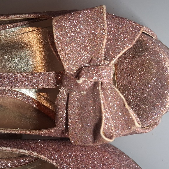 Steve Madden DAYNA Pink Glityer Peep Toe Platform Stilleto Heel - Picture 6 of 9